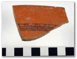 AZC 164 - Black-on-Orange Variant D-1 - Dish/Molcajete
